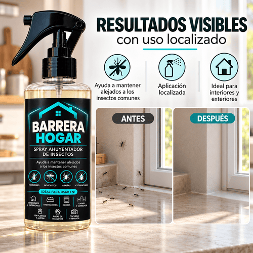 Barrera Hogar – Protección Repelente contra Cucarachas e Insectos