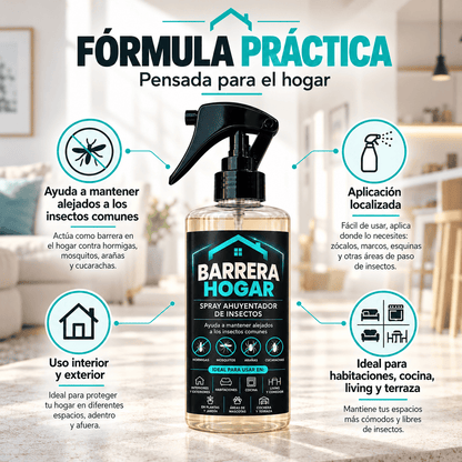 Barrera Hogar – Protección Repelente contra Cucarachas e Insectos
