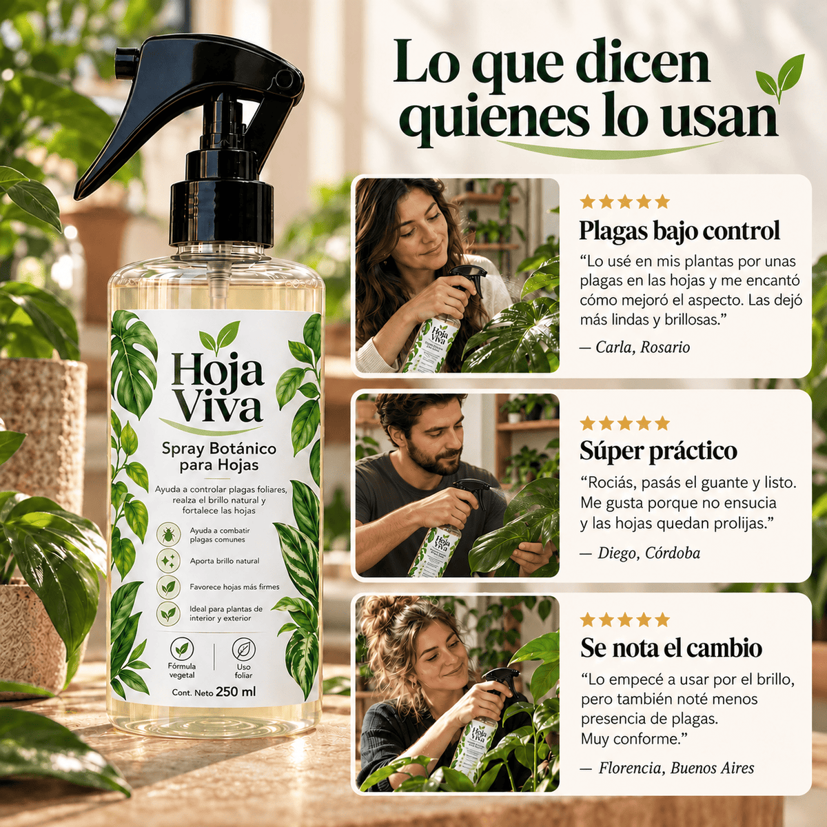 Hoja Viva - Brillo, firmeza y protección contra plagas