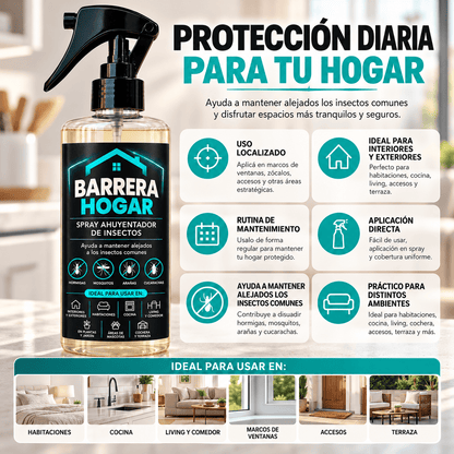 Barrera Hogar – Protección Repelente contra Cucarachas e Insectos